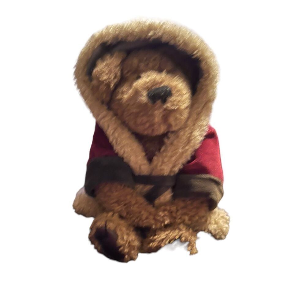 Boyds Bears Brown SC Northstar J.B. Bean Series Velvet Santa Robe Stuffed Toy